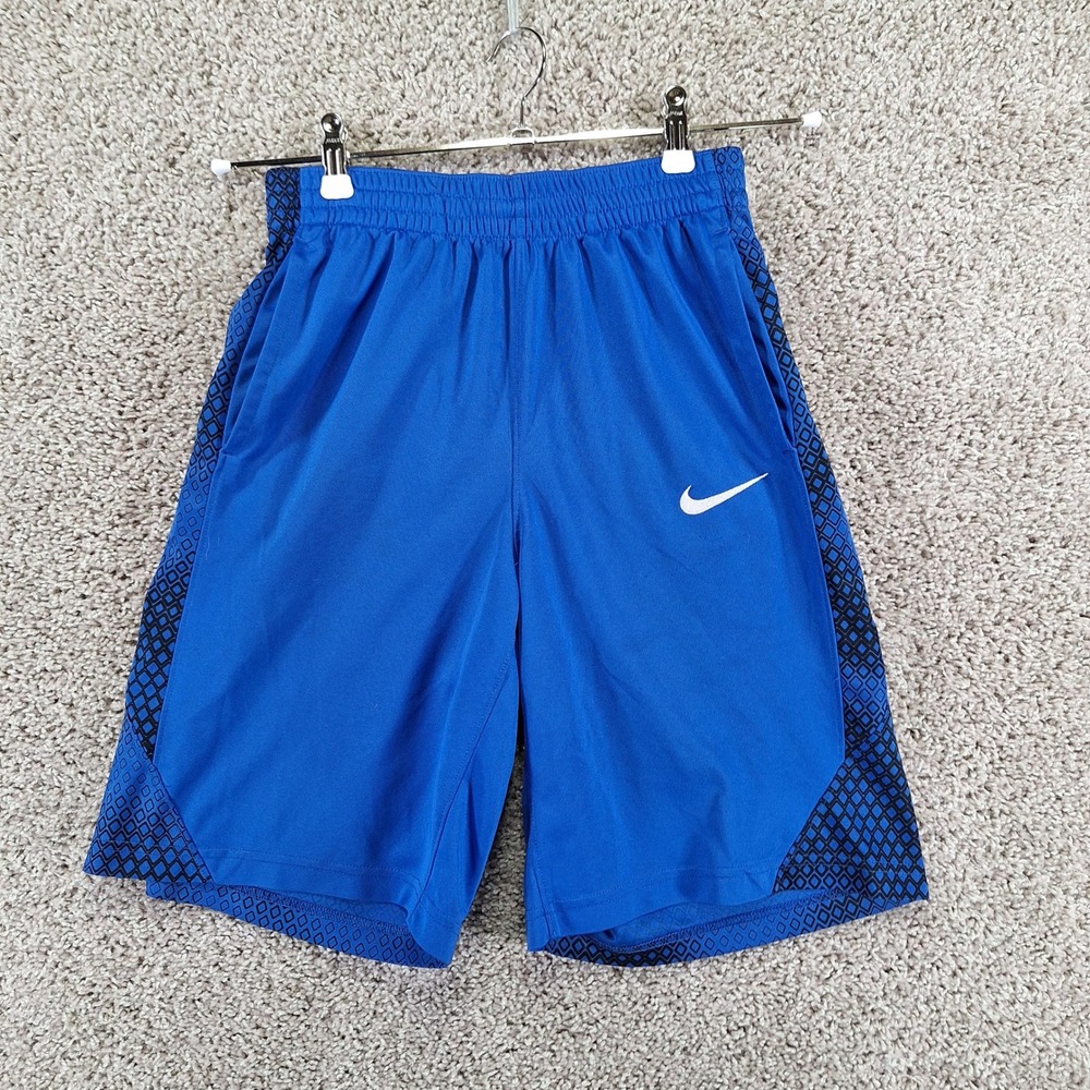 Nike Shorts Boys‎ XL Blue Dri-FIT Basketball Athletic Gym Activewear Athleisure